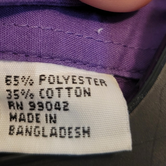 Vintage Las Olas Purple Embroidered Long Sleeve Button Up Shirt Blouse - Picture 5 of 6